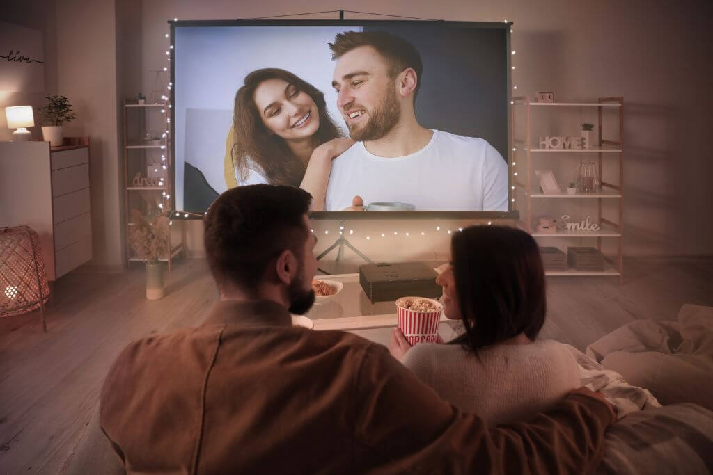 cozy-at-home-movie-night-setup ️