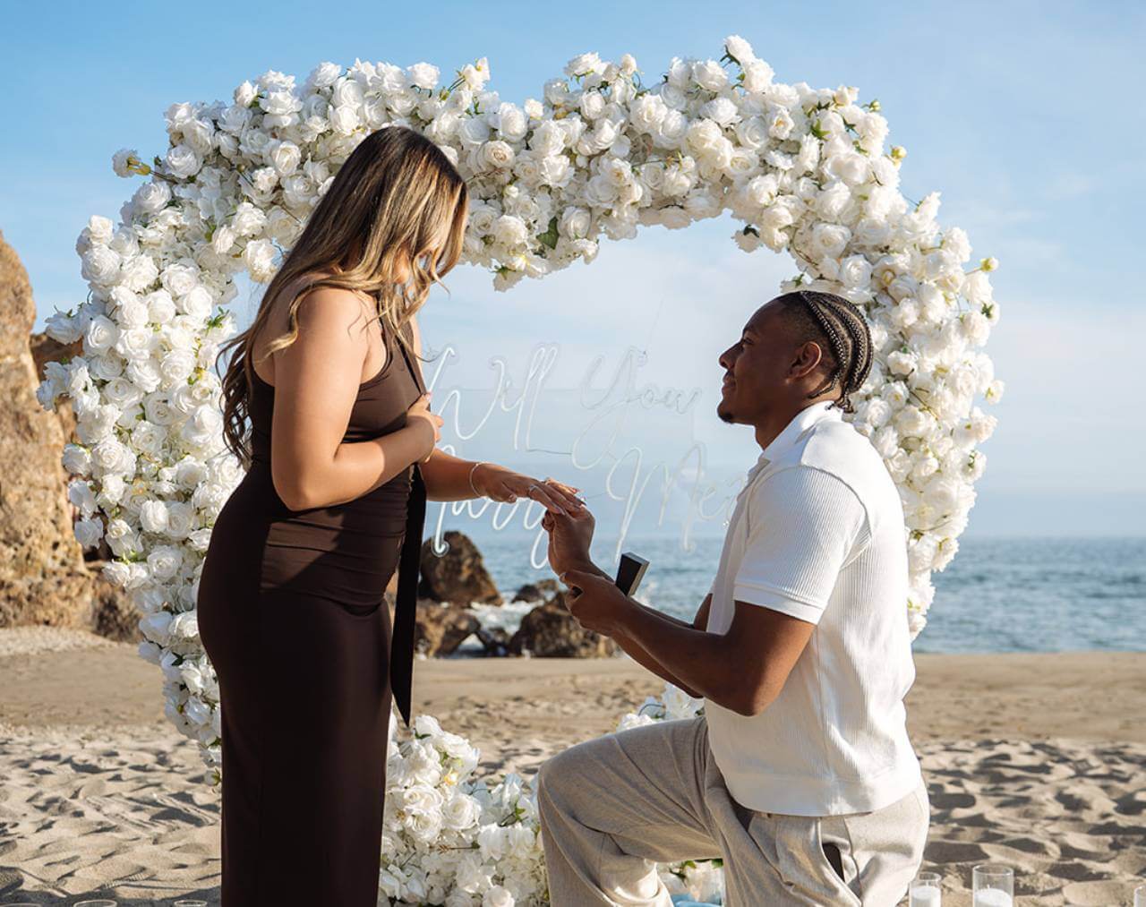 beach proposal ideas with flower arch beach proposal ideas with flower arch