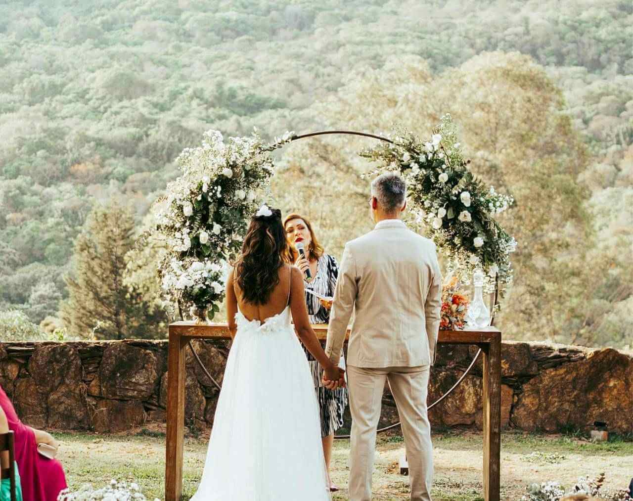 mountain view wedding ceremony