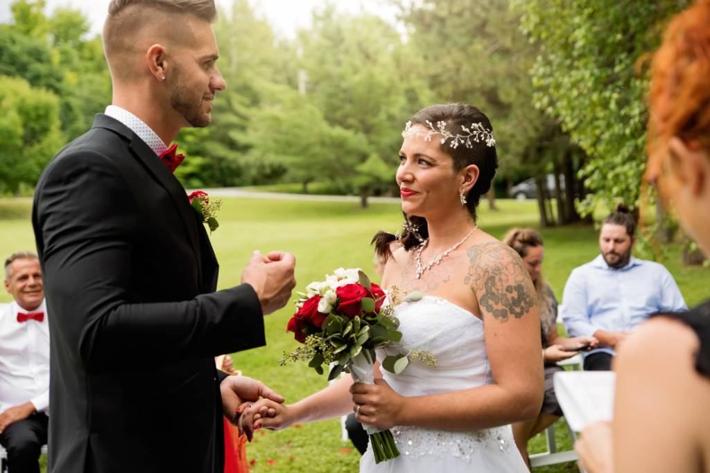 outdoor small wedding ceremony