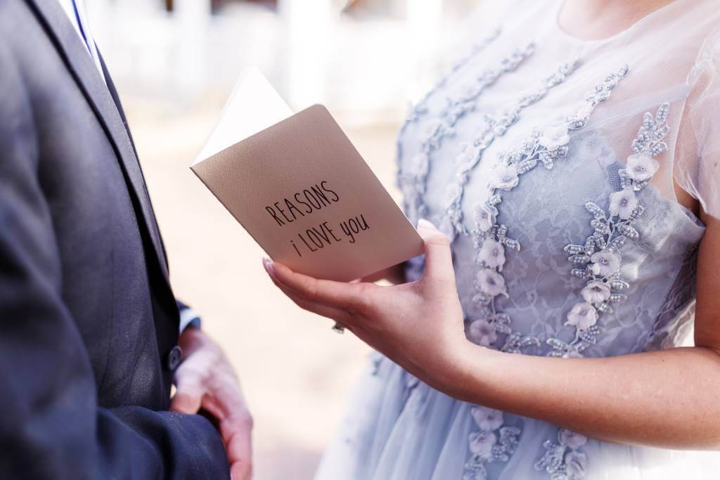 reading heartfelt card
