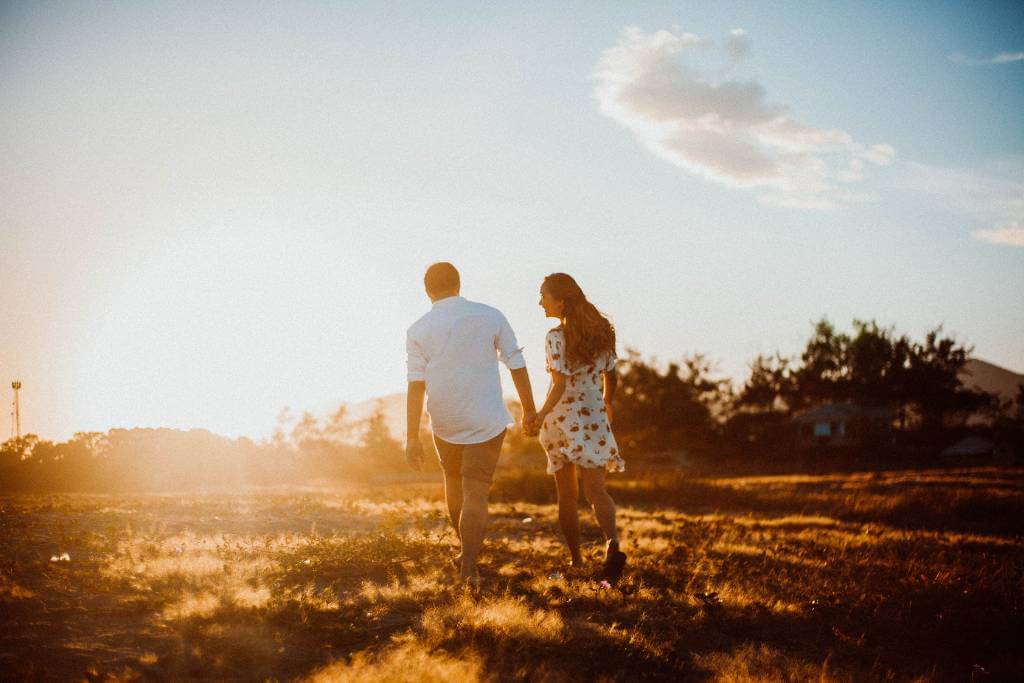 sunrise walk together