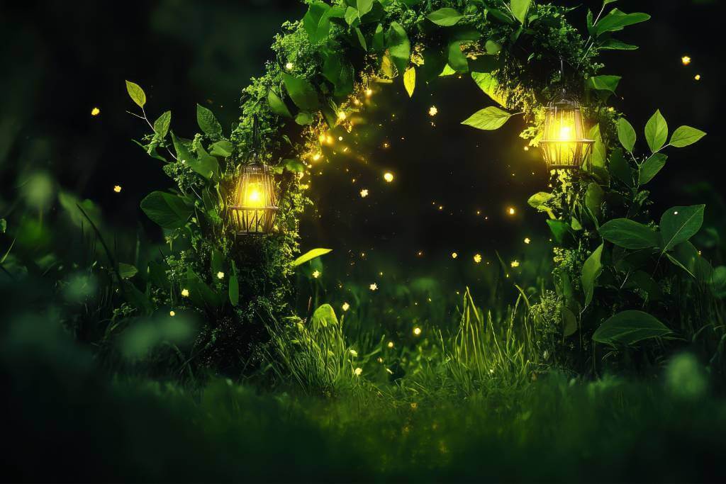 fairy light garden