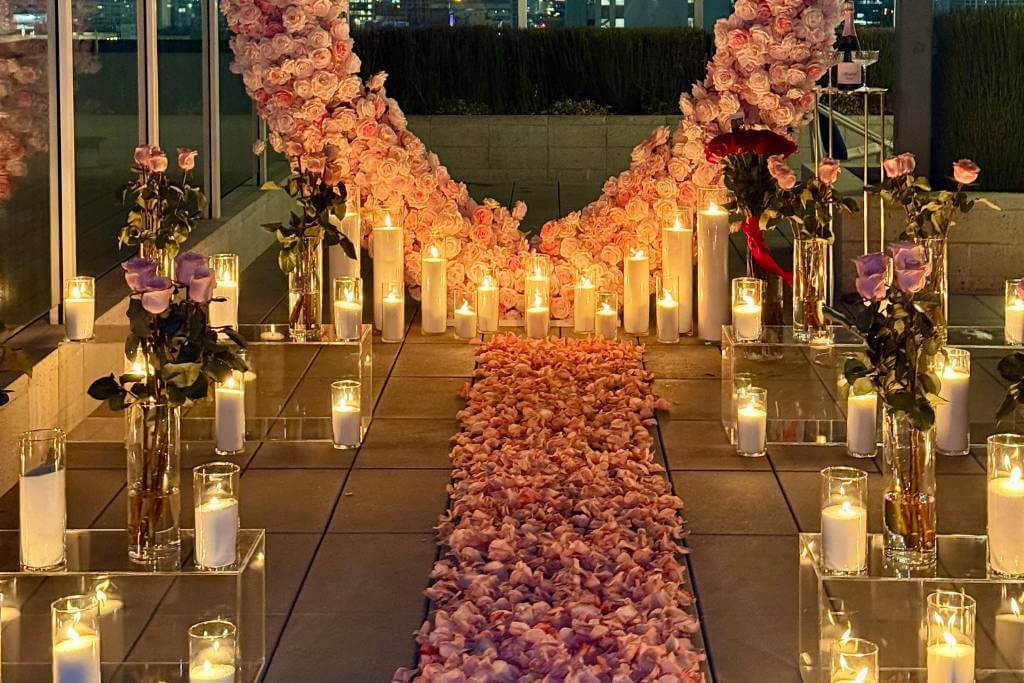 night backyard proposal ideas