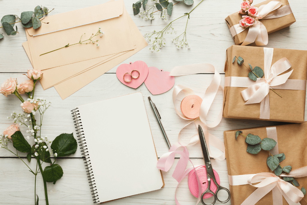 wedding planning gifts and notes