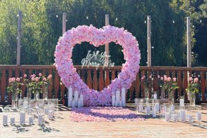Garden Proposal with Arch Setup in Los Angeles
