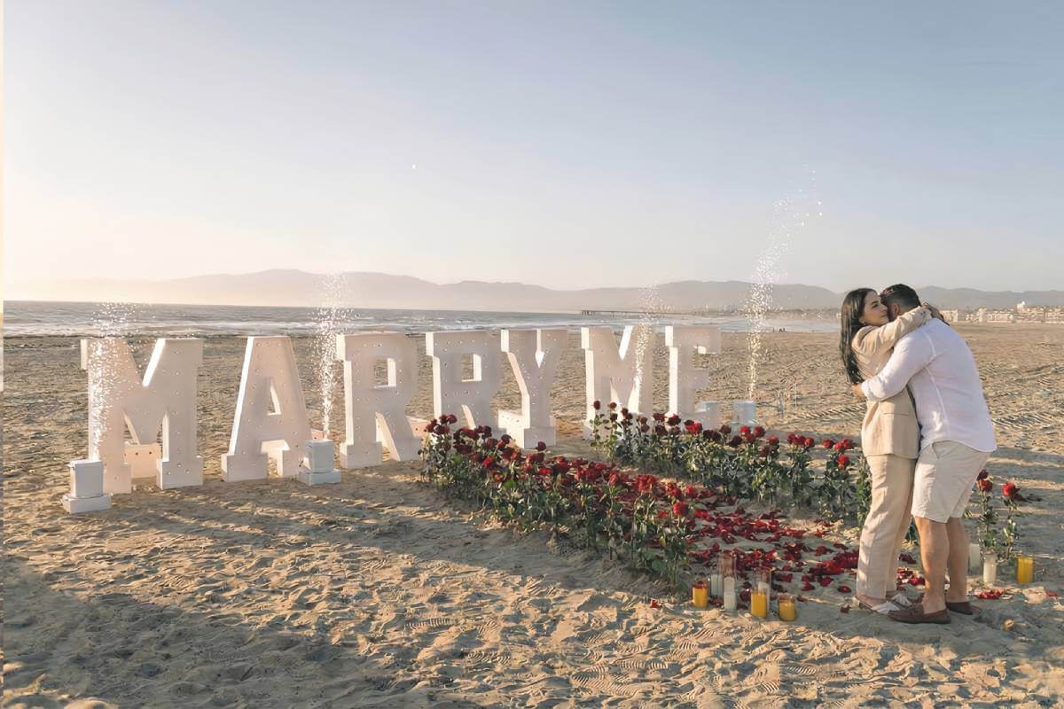 Marry Me Letters Setup