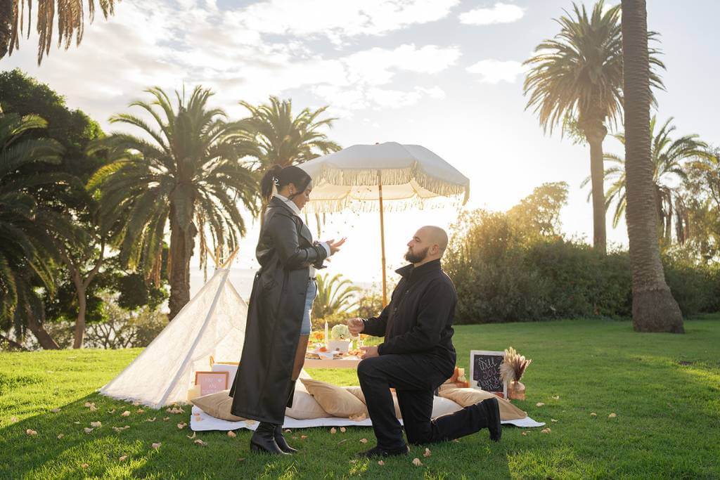 valentine's day garden proposal