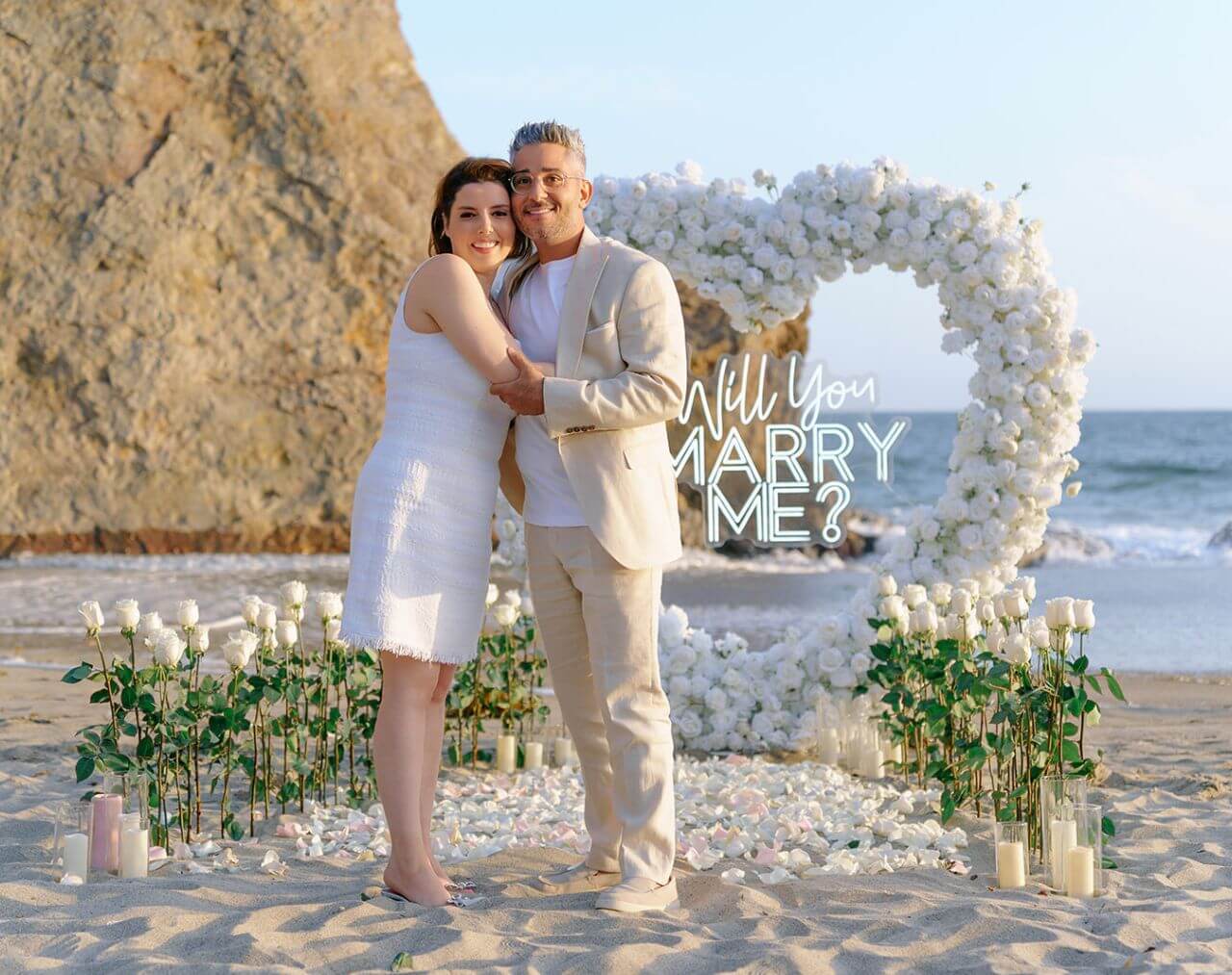 malibu beach proposal